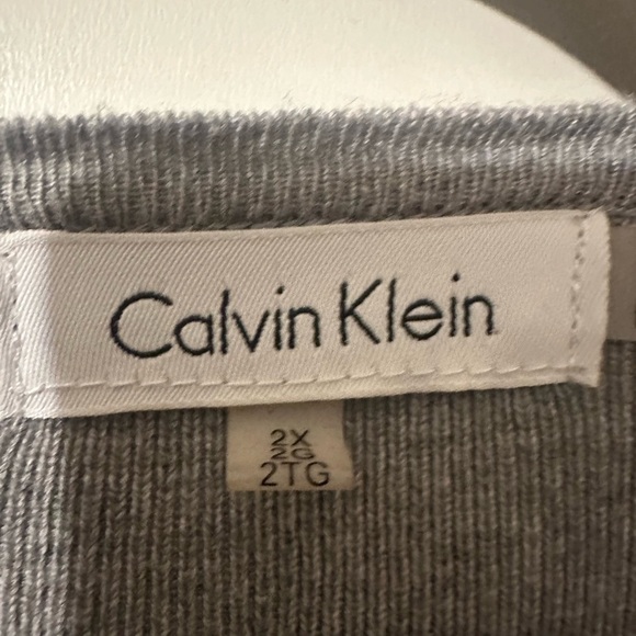 Calvin‎ Klein Gray Knit Cardigan - Picture 4 of 7